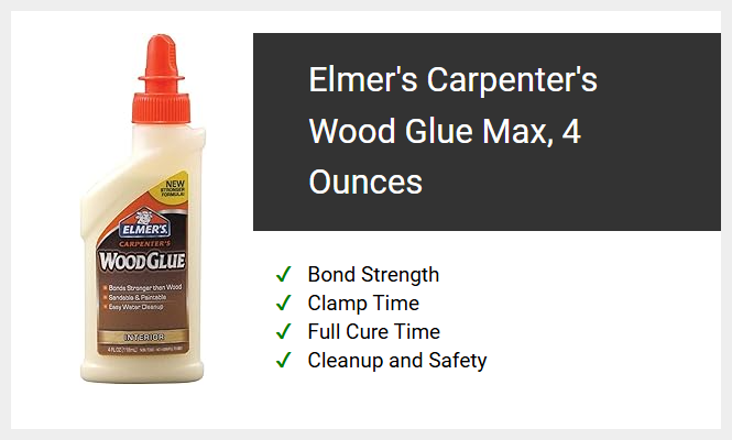Elmer's Carpenter's Wood Glue Max, 4 Ounces