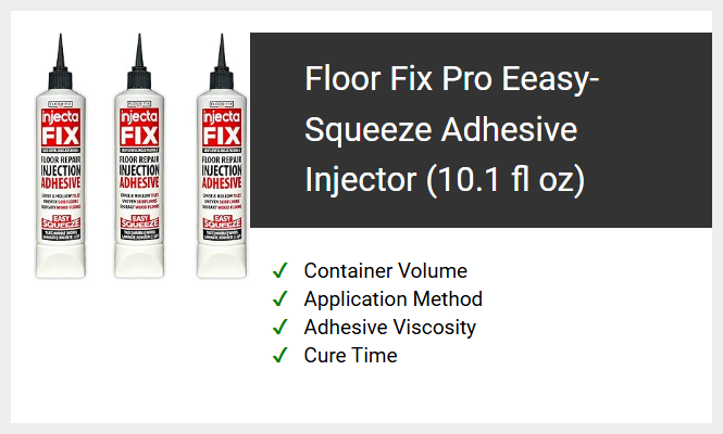 Floor Fix Pro Eeasy-Squeeze Adhesive Injector (10.1 fl oz)