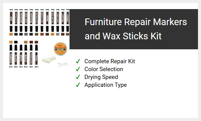 Furniture Repair Markers and Wax Sticks Kit
