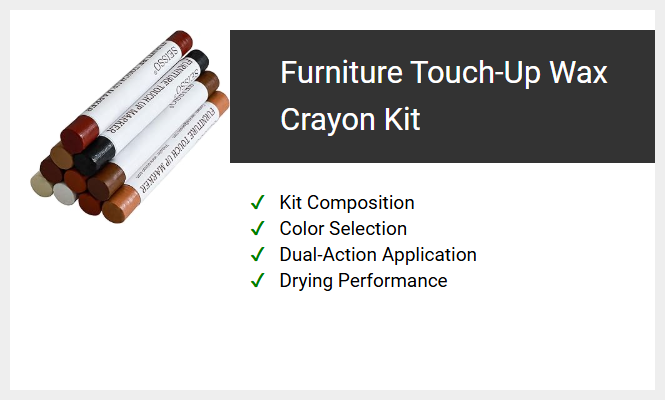 Furniture Touch-Up Wax Crayon Kit