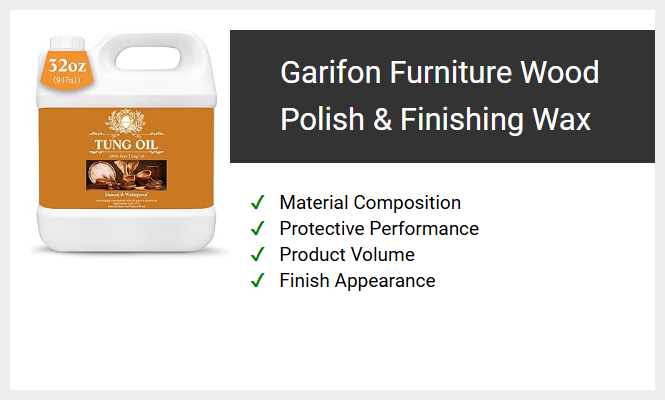 Garifon Furniture Wood Polish & Finishing Wax