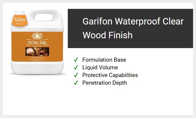 Garifon Waterproof Clear Wood Finish