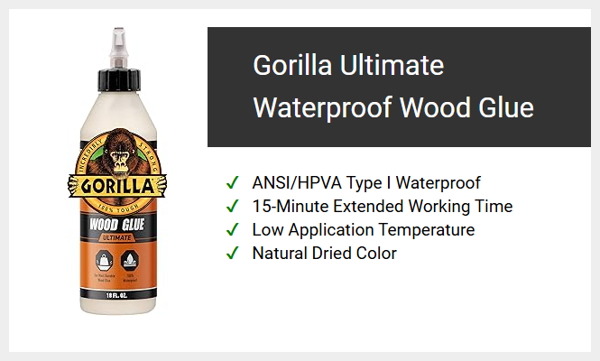 Gorilla Ultimate Waterproof Wood Glue