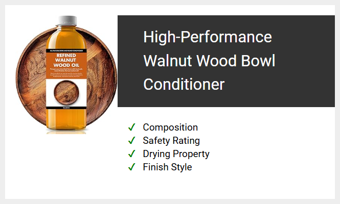 High-Performance Walnut Wood Bowl Conditioner
