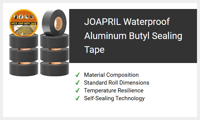 JOAPRIL Waterproof Aluminum Butyl Sealing Tape
