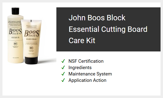 John Boos Block Essential Cutting Board Care Kit