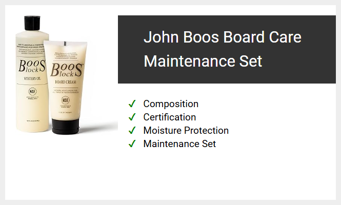 John Boos Board Care Maintenance Set