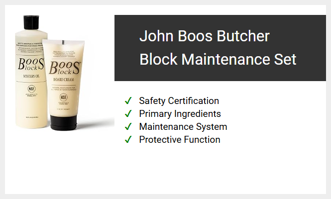 John Boos Butcher Block Maintenance Set