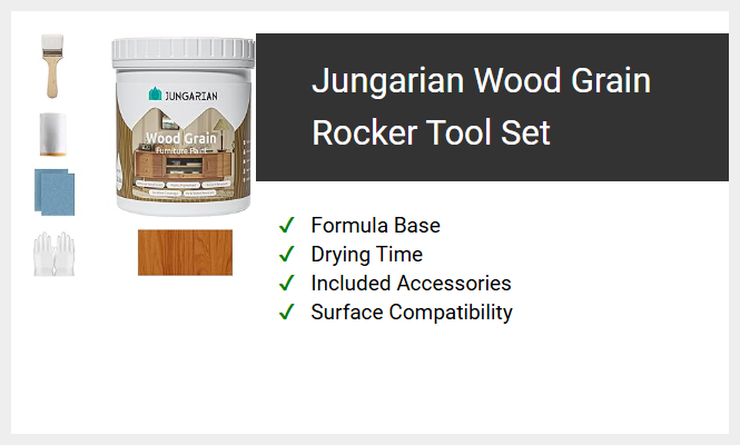 Jungarian Wood Grain Rocker Tool Set