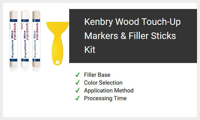 Kenbry Wood Touch-Up Markers & Filler Sticks Kit
