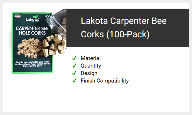 Lakota Carpenter Bee Corks (100-Pack)