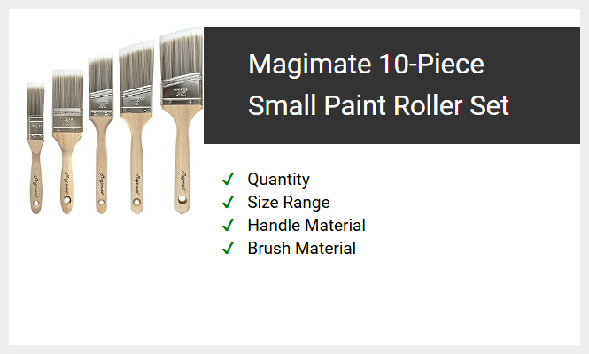 Magimate 10-Piece Small Paint Roller Set