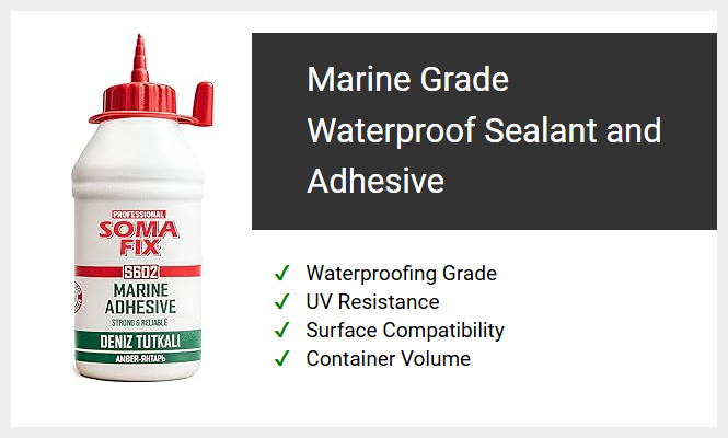 Marine Grade Waterproof Sealant and Adhesive