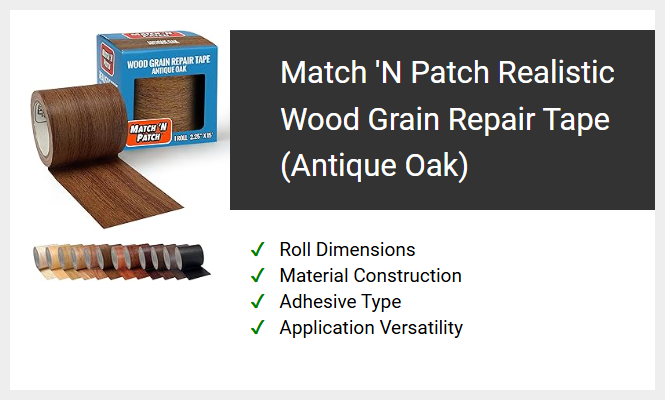 Match 'N Patch Realistic Wood Grain Repair Tape (Antique Oak)
