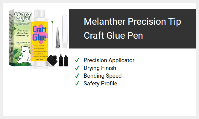 Melanther Precision Tip Craft Glue Pen