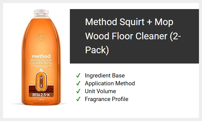 Method Squirt + Mop Wood Floor Cleaner (2-Pack)