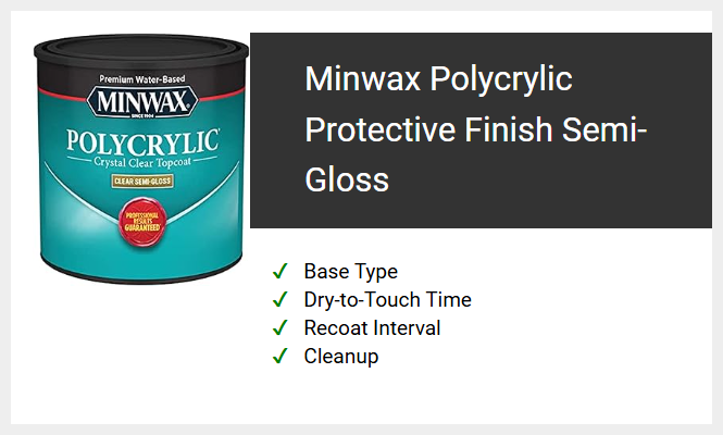 Minwax Polycrylic Protective Finish Semi-Gloss