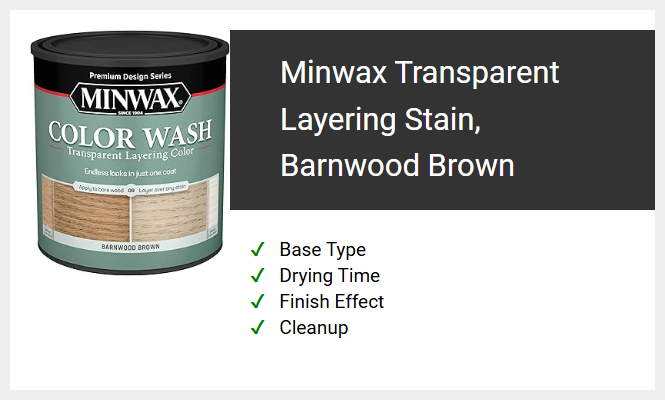 Minwax Transparent Layering Stain, Barnwood Brown