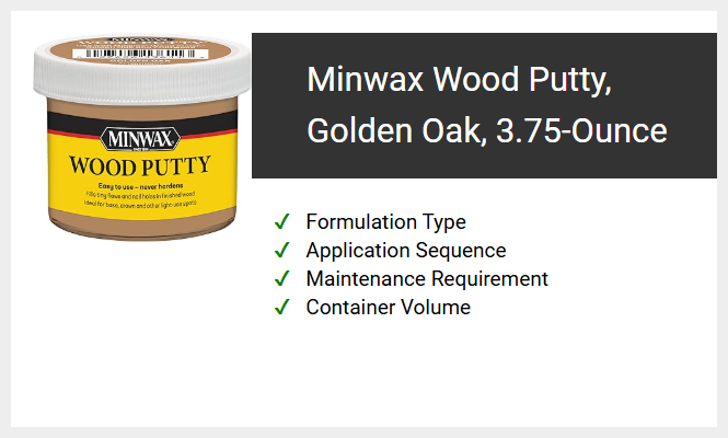Minwax Wood Putty, Golden Oak, 3.75-Ounce