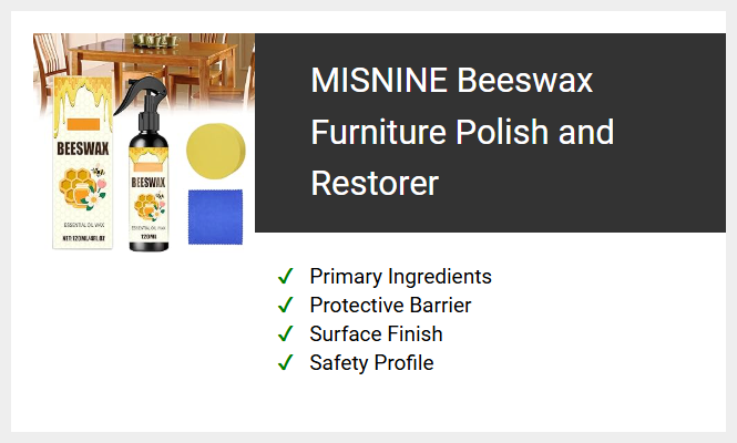 MISNINE Beeswax Furniture Polish and Restorer