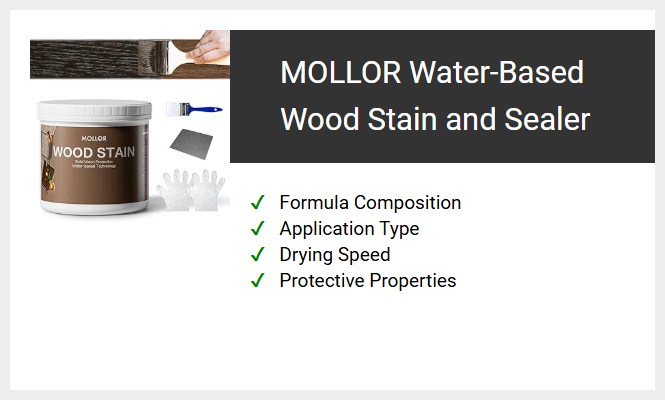 MOLLOR Water-Based Wood Stain and Sealer
