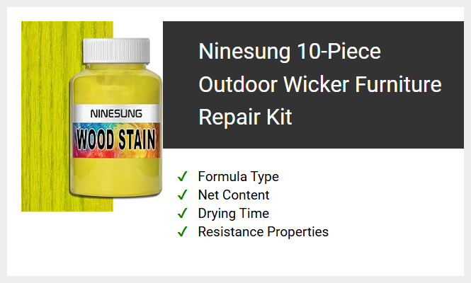 Ninesung 10-Piece Outdoor Wicker Furniture Repair Kit