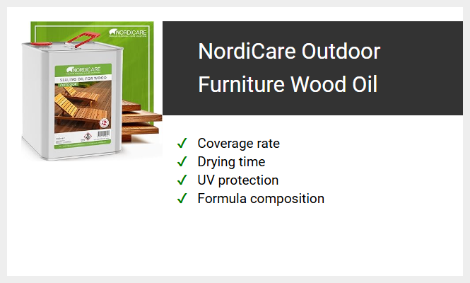 NordiCare Outdoor Furniture Wood Oil