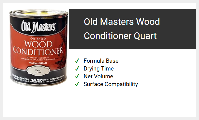 Old Masters Wood Conditioner Quart