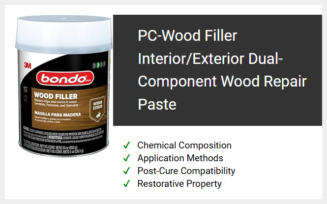 PC-Wood Filler Interior/Exterior Dual-Component Wood Repair Paste