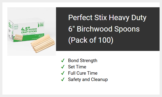 Perfect Stix Heavy Duty 6 Birchwood Spoons (Pack of 100)