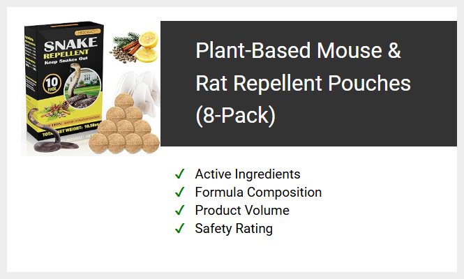 Plant-Based Mouse & Rat Repellent Pouches (8-Pack)