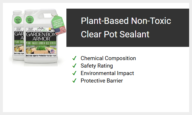 Plant-Based Non-Toxic Clear Pot Sealant