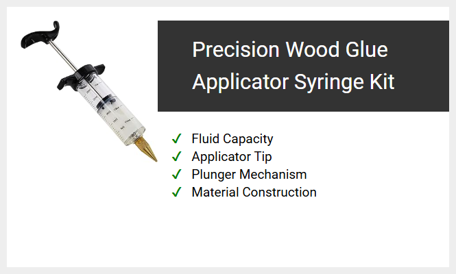 Precision Wood Glue Applicator Syringe Kit