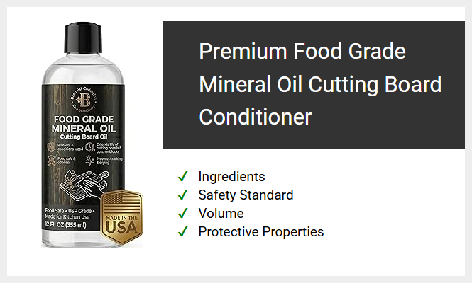 Premium Food Grade Mineral Oil Cutting Board Conditioner