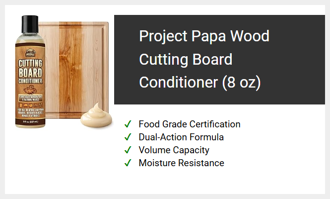 Project Papa Wood Cutting Board Conditioner (8 oz)