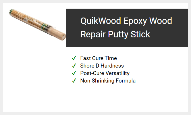 QuikWood Epoxy Wood Repair Putty Stick