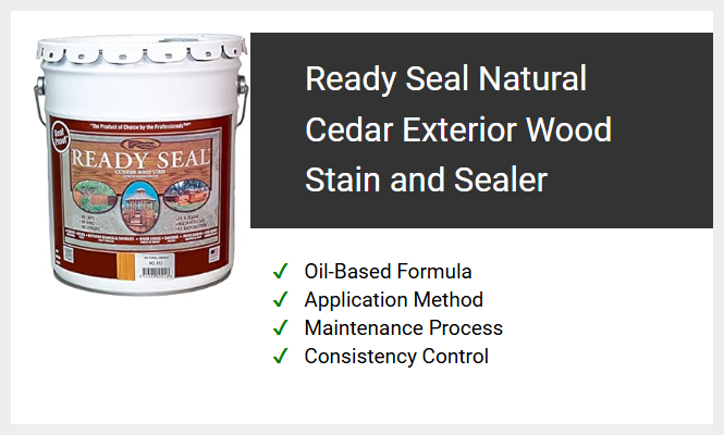 Ready Seal Natural Cedar Exterior Wood Stain and Sealer