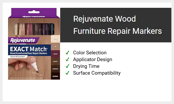 Rejuvenate Wood Furniture Repair Markers