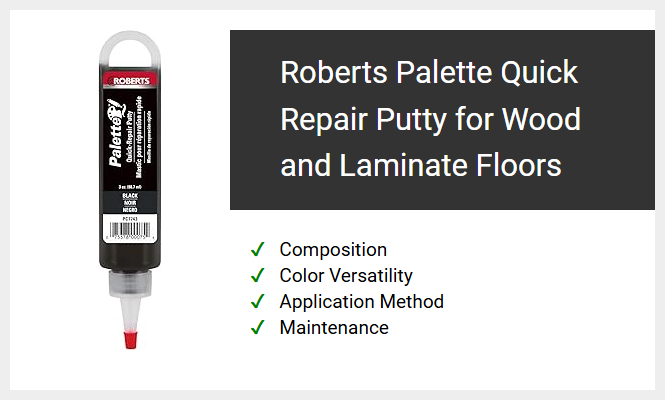 Roberts Palette Quick Repair Putty for Wood and Laminate Floors