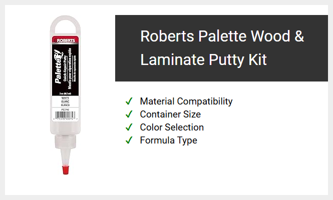 Roberts Palette Wood & Laminate Putty Kit