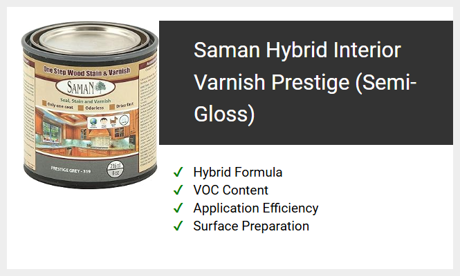Saman Hybrid Interior Varnish Prestige (Semi-Gloss)
