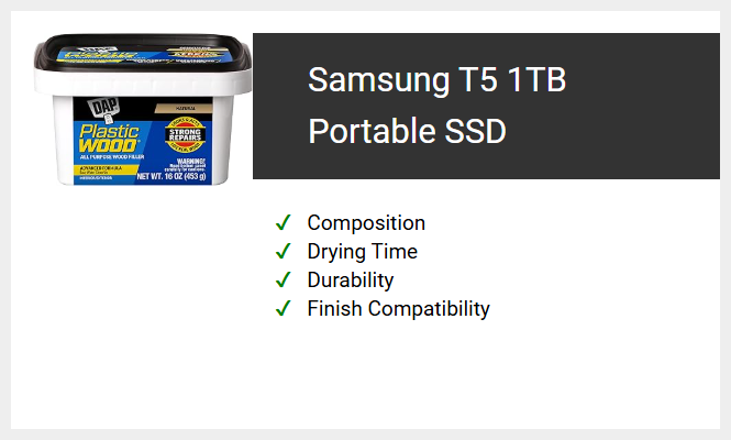 Samsung T5 1TB Portable SSD