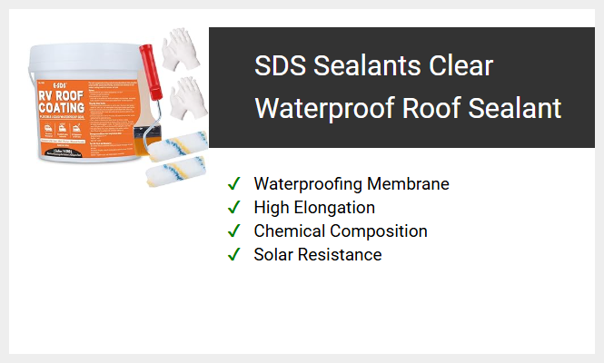 SDS Sealants Clear Waterproof Roof Sealant