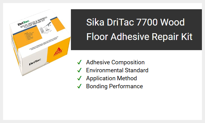 Sika DriTac 7700 Wood Floor Adhesive Repair Kit