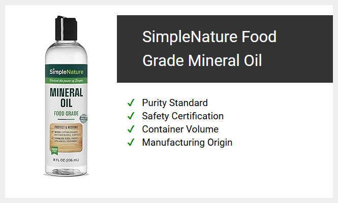 SimpleNature Food Grade Mineral Oil