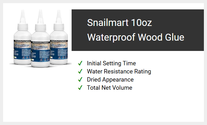 Snailmart 10oz Waterproof Wood Glue
