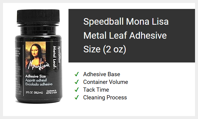 Speedball Mona Lisa Metal Leaf Adhesive Size (2 oz)