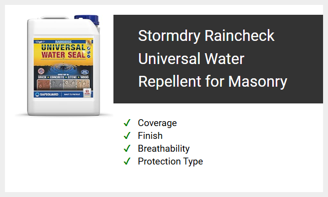 Stormdry Raincheck Universal Water Repellent for Masonry