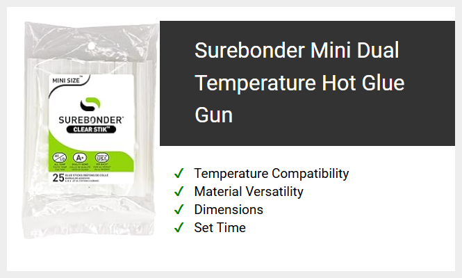 Surebonder Mini Dual Temperature Hot Glue Gun