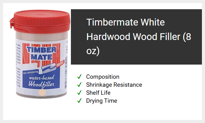 Timbermate White Hardwood Wood Filler (8 oz)